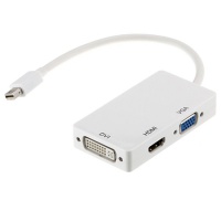 Adapter Mini-DisplayPort zu VGA/DVI/HDMI, m/w     