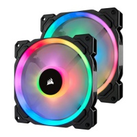 PC-Lfter, Corsair LL140 RGB schwarz, 2er Pack inkl. Lightning Node        