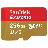 micro SDXC, SanDisk, Extreme UHS-I A2 V30, 256GB  