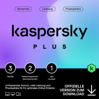 Kaspersky Plus, 1 Jahr, 3 Gerte                  