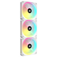 PC-Lfter, Corsair iCUE LINK QX120 RGB, 3er Pack, weiss + LINK-Hub         