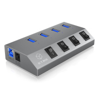 USB-Hub 3.0, 4 Port, ICY BOX IB-HUB1405, USB-A, passiv                     